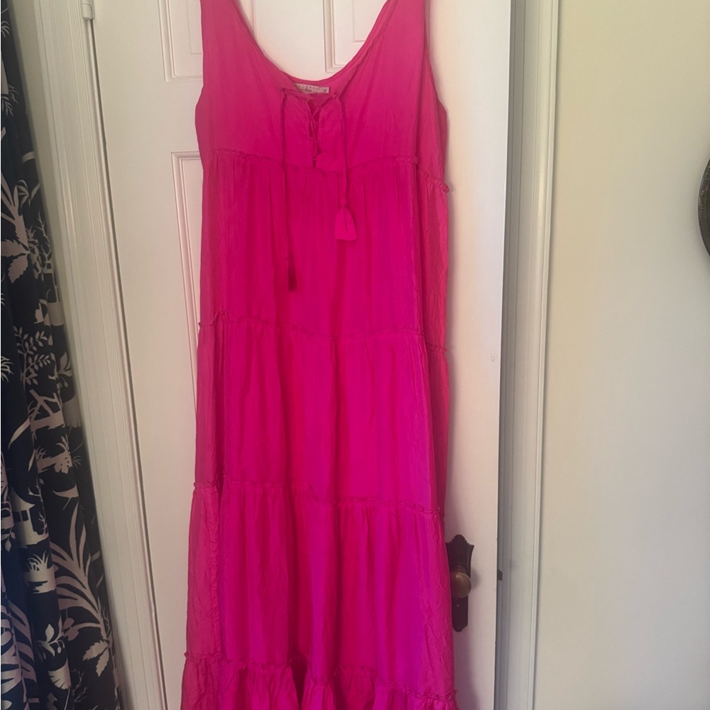 Calypso St. Barth Vibrant Pink Maxi Dress